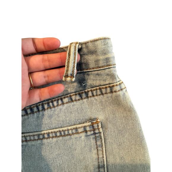 Blue B Rhinestone Fringe Distressed Denim Jean Shorts Women’s Size Large - Picture 7 of 10